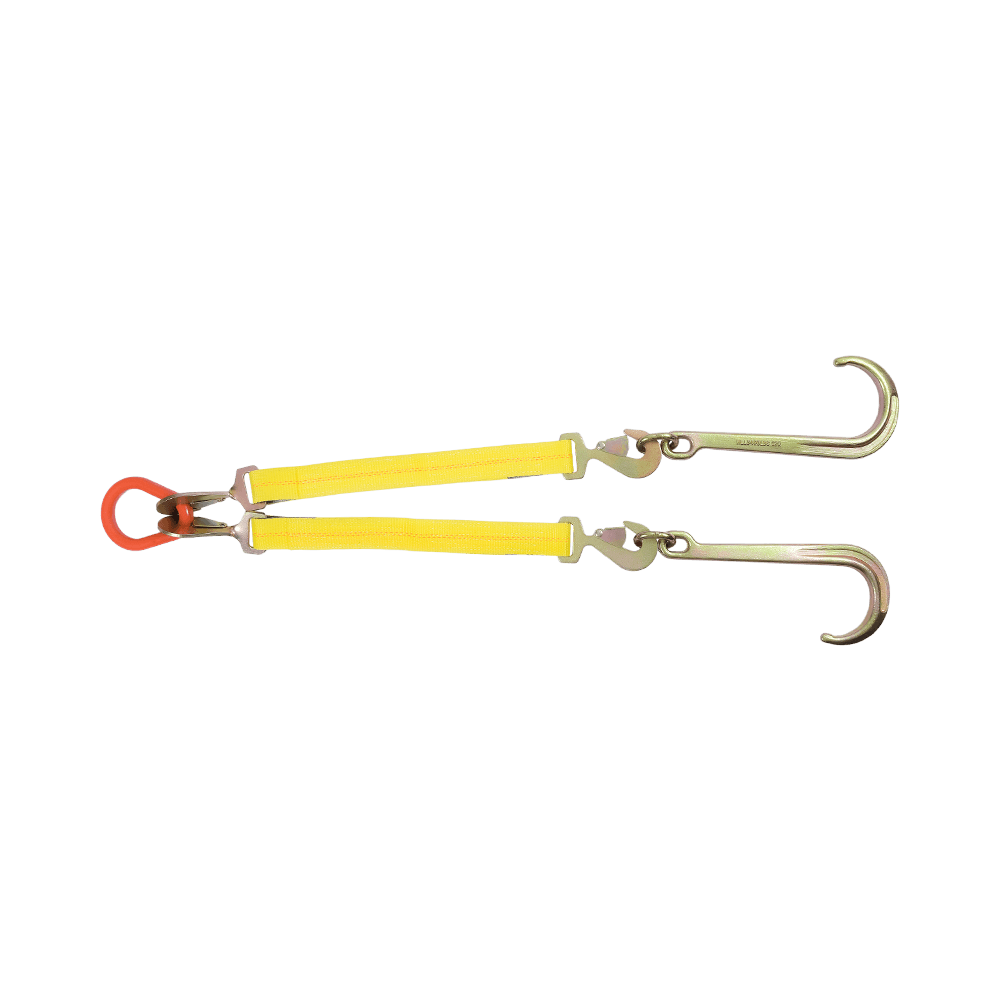 Ratcheting J-Hook Tie-Down V-Strap Design RTJ flerpunktskrok for bruk av bergingsbil