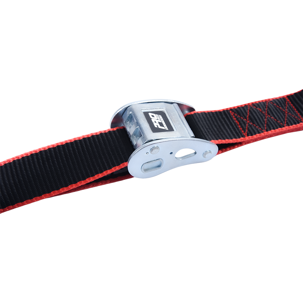 Tilpassbar slitesterk motorsykkel cam-spenne festestrop med Safety S-krok