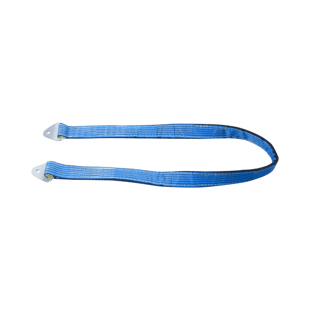 Heavy Duty Blue Protective Sleeve Bred bilaksel slepestropper med D-ring
