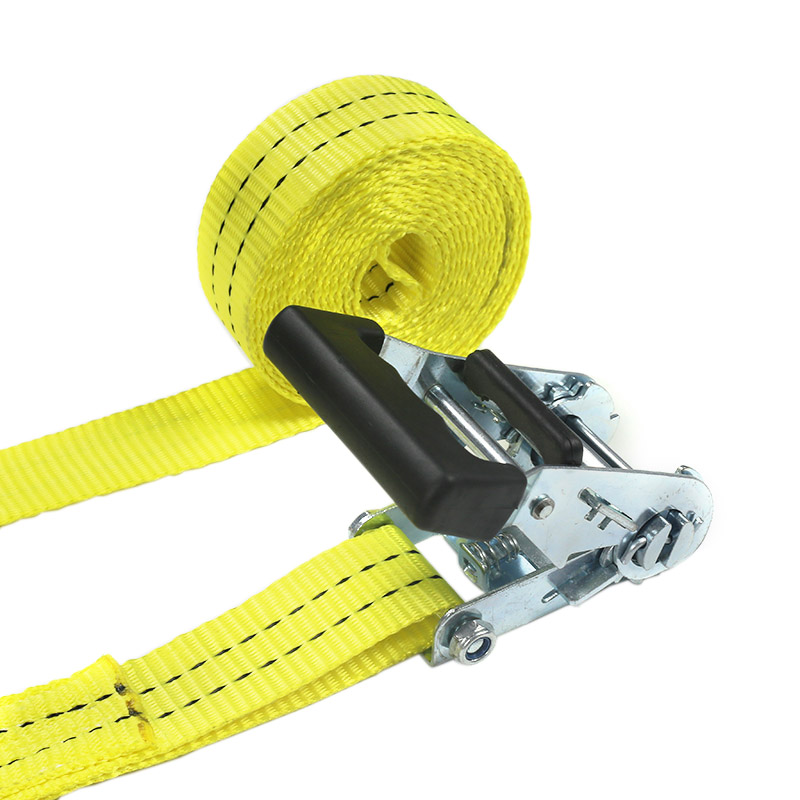 35 mm 2t gummibelagt håndtak skrallestropper for lasttransport