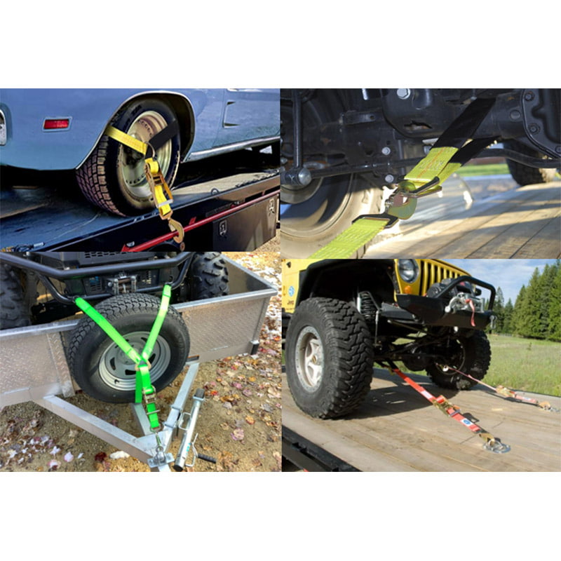 Carrier Strap 10000lbs Car Hauler Wheel