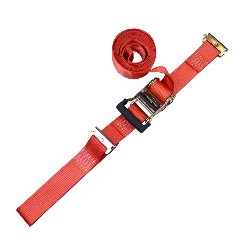 Den 2'' X 12' røde fingeravtrykksratchet E-Track Tie-Down Ratchet-stroppen