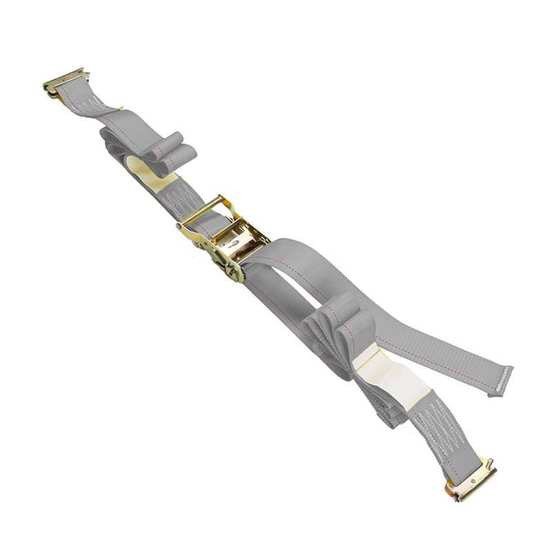 4-Pack 5FT galvaniserte skinner Ratchet Straps E-Track Kit