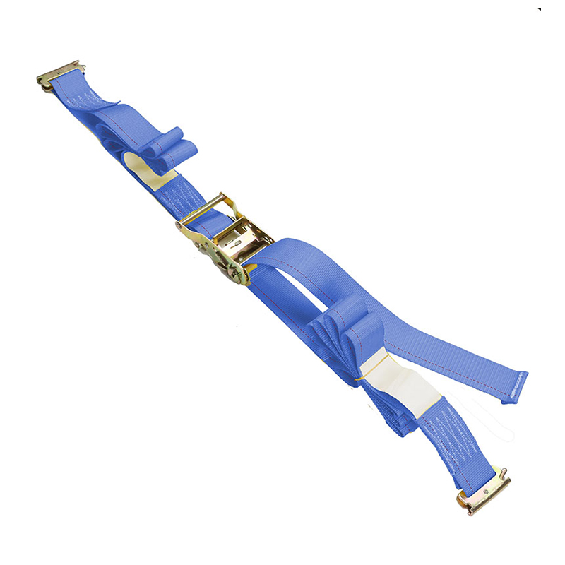 4-Pack 5FT galvaniserte skinner Ratchet Straps E-Track Kit